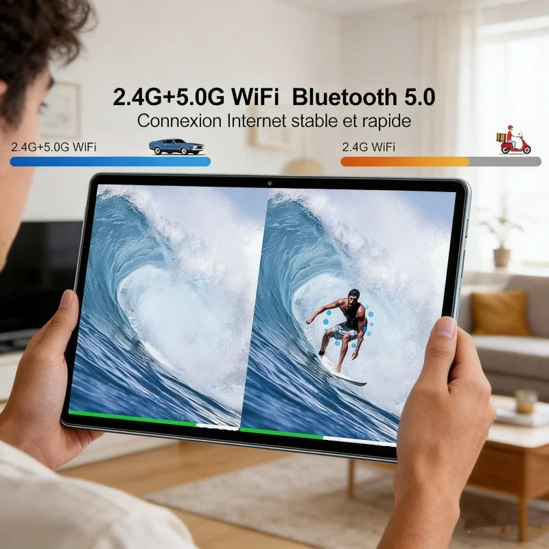 Tablet PC Android 11 de 10.1 Pulgadas, CPU con 4GB de RAM y 64GB de ROM, Procesador S22 Sun50iw, Cortex-A53, Cámara Dual, Tipo-C, Octa-Core