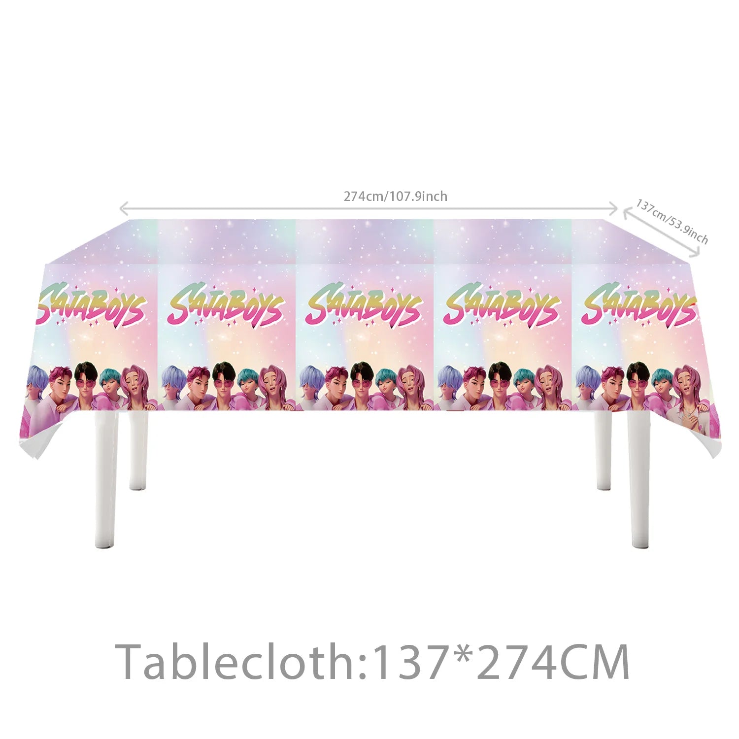 Vajilla desechable para fiesta temática de cazadores de demonios k-pop, plato con bandera de cazador, globo, decoración de cazadores, suministros para fiesta de cumpleaños
