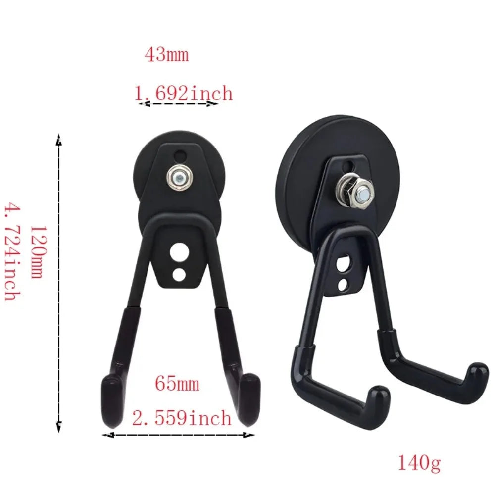 Gancho para garaje, instalación sin clavos, alta resistencia, antideslizante, impermeable, adecuado para herramientas de jardinería, 43 mm