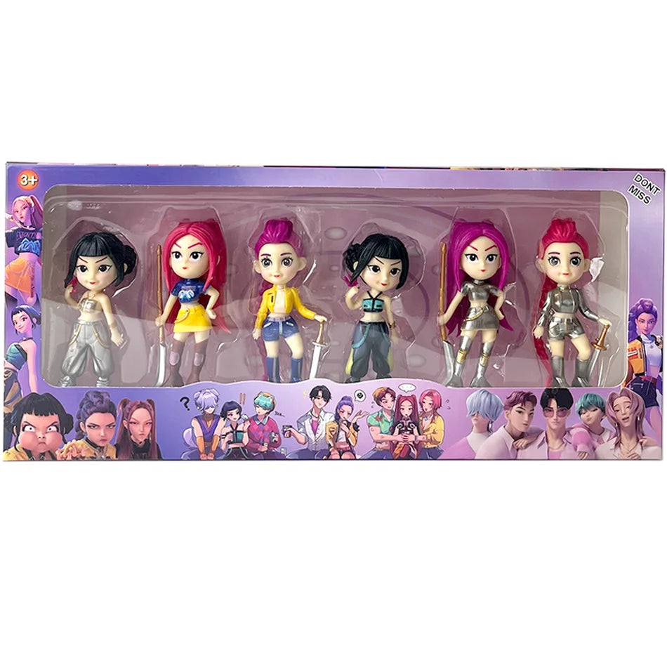 2026NEW Kpop Devil Hunter Rumi Zoe Mira anime colección de personajes de cloruro de polivinílico baratijas de escritorio regalo de Año Nuevo para niños