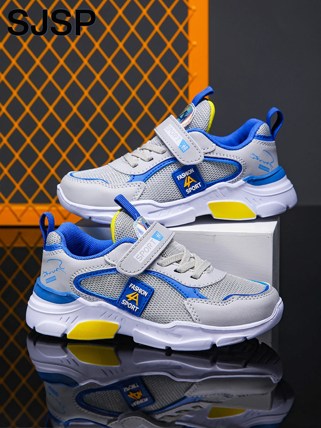 Zapatos deportivos para niños, zapatos deportivos informales transpirables de malla de moda, zapatos para correr ligeros, cómodos