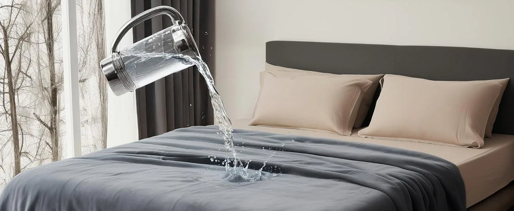 Manta impermeable de franela de doble cara para parejas, cama y mascotas |   Cubrecama cómodo y a prueba de fugas