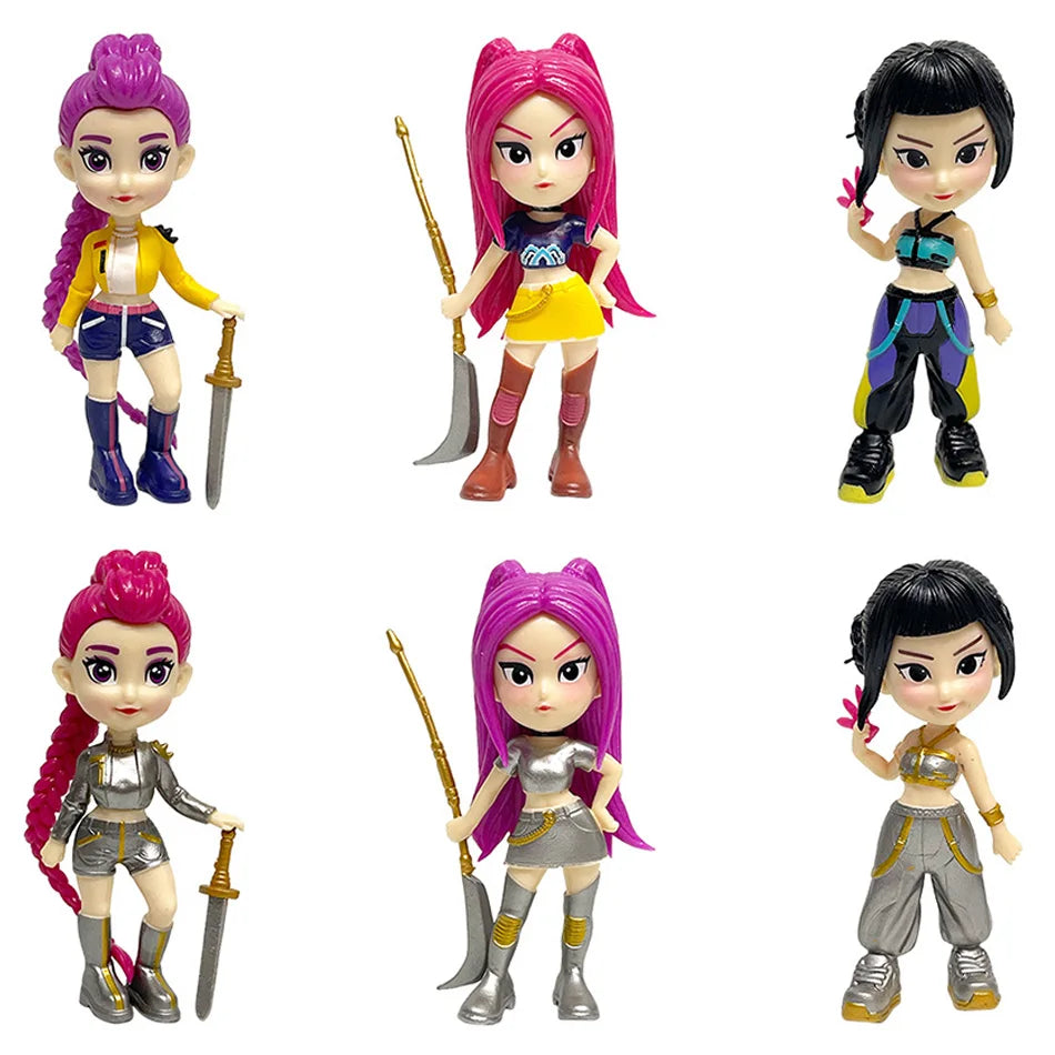 2026 Llaveros de Muñeca Derpy de Anime, Película, Kpop, Devil Hunter Girls, Impresos en 3D, y Figuras de Acción de Tigre Adorables, Colección de Juguetes, Regalos de Navidad