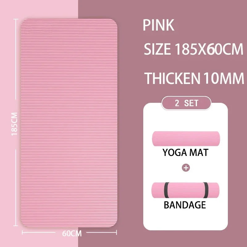Estera de Yoga de 20MM protección del medio ambiente antideslizante deportes Fitness comodidad estera de Yoga de espuma deportes Yoga y Pilates estera de gimnasia