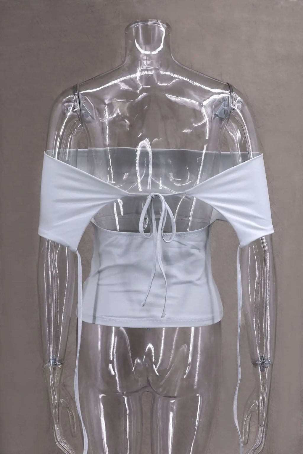 Camisetas sexis con cordones lisos para mujer, camisetas sin mangas con espalda descubierta y cuello Halter elegante, Top corto elástico Y2K para chica joven