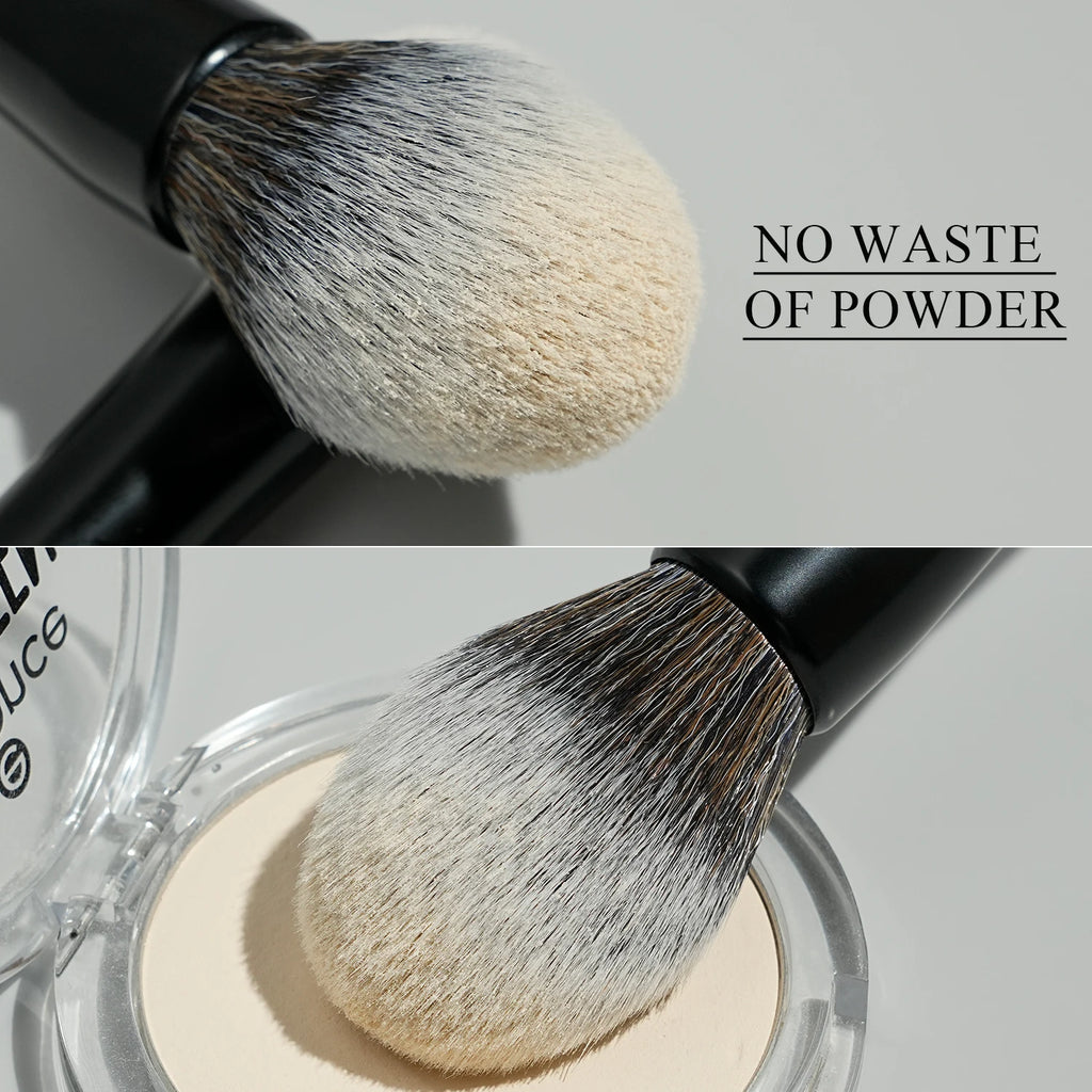BEILI-Juego de brochas de maquillaje de doble punta, profesional, 12 Uds., contorno vegano, base en polvo, bronceador de cejas, Kit de cosméticos