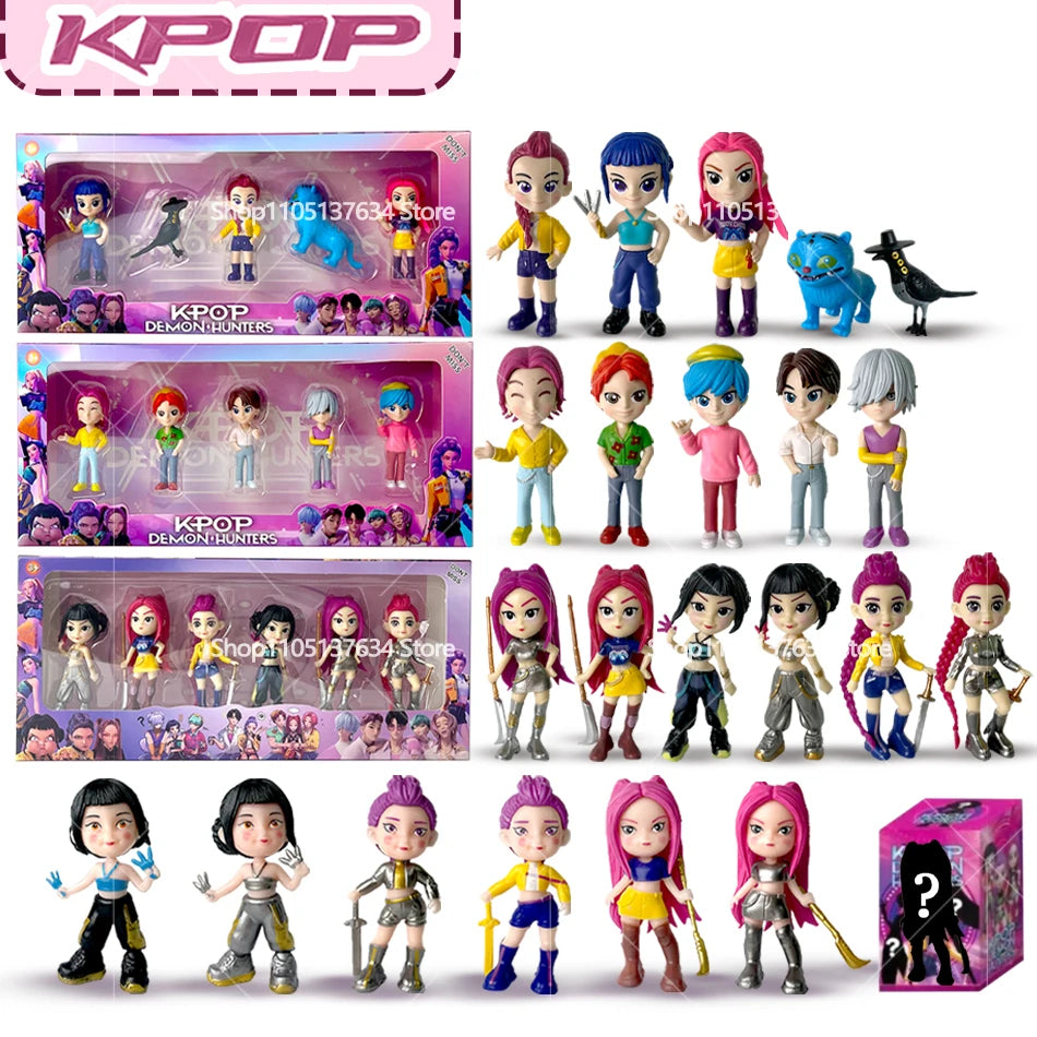 2026 Hot Kpop Devil Hunter Rumi Zoe Mira anime colección de personajes de cloruro de polivinílico baratijas de escritorio regalo para niños