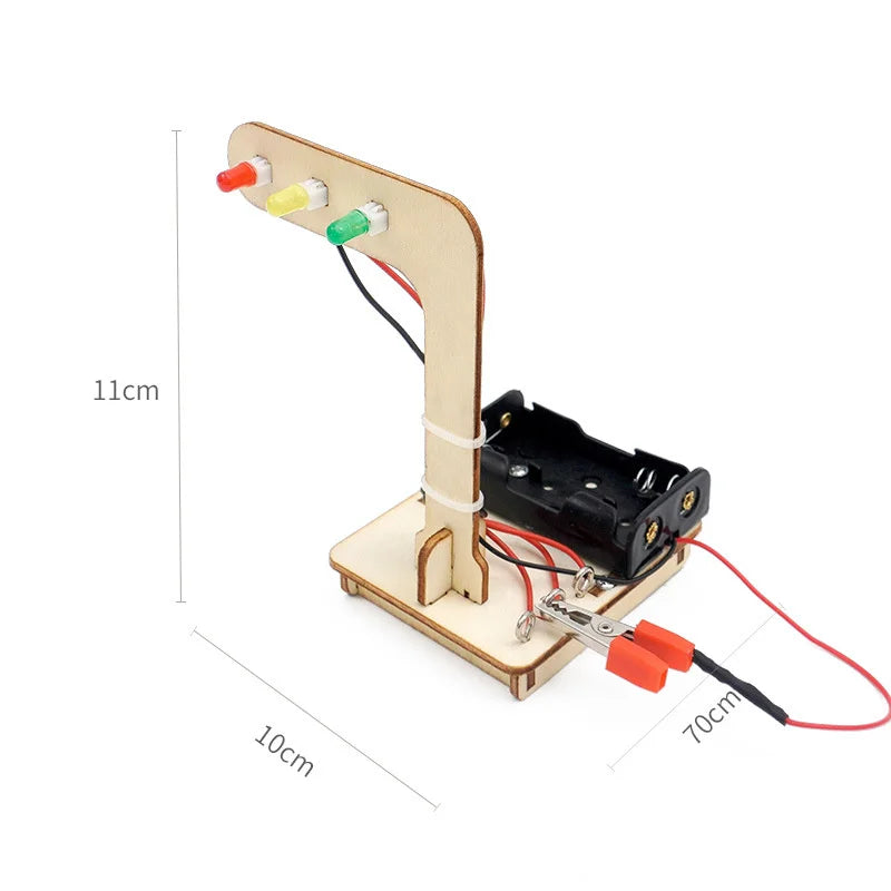 Juguetes para semáforos Señales de tráfico Personas Ciencias para niños Pequeñas creaciones Experimentos de física Producción de tecnología