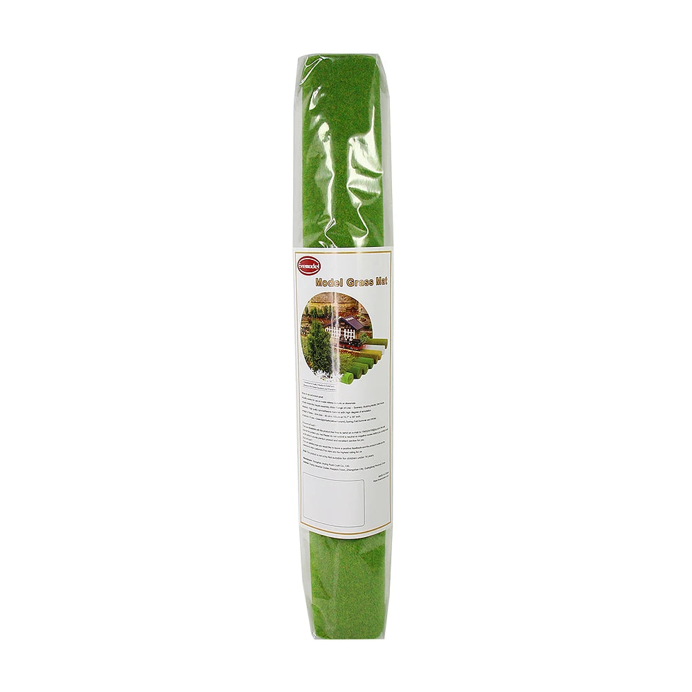 Evemodel-alfombrilla de césped de 0,4 m x 1m, modelo de césped Artificial verde, alfombras de césped para modelo arquitectónico, diseño de tren de paisaje, escala HO O N