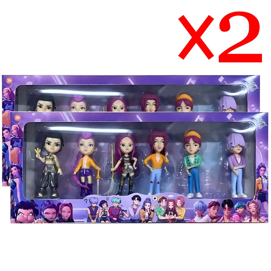 2026NEW Kpop Devil Hunter Rumi Zoe Mira anime colección de personajes de cloruro de polivinílico baratijas de escritorio regalo de Año Nuevo para niños