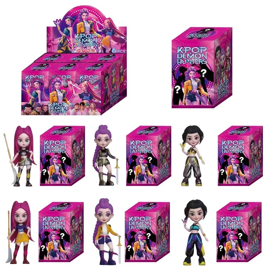 2025 Novedad Anime KPop Muñeco de Vinilo Cazador de Demonios Rumi Mira Zoi, Máscara de Vinilo de Personaje, Caja Sorpresa, Juguete Coleccionable