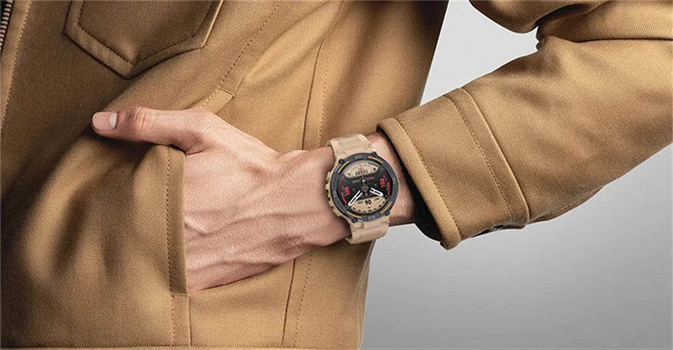 Reloj inteligente militar resistente al aire libre para hombres, GPS, deportes, Fitness, resistente al agua, llamada Bluetooth con luces LED, reloj inteligente