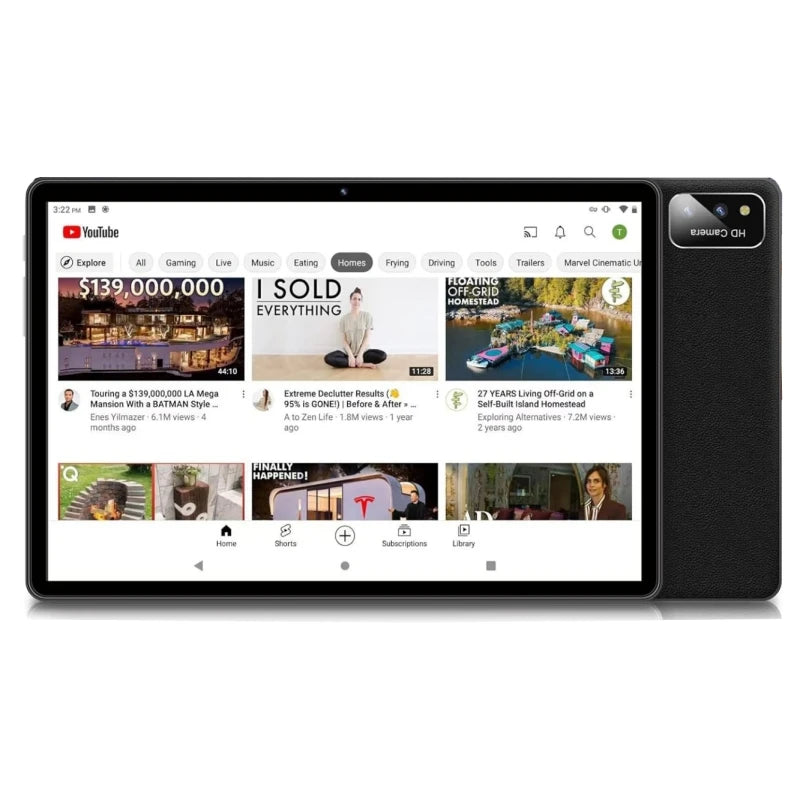 Tablet PC Android 11 de 10.1 Pulgadas, CPU con 4GB de RAM y 64GB de ROM, Procesador S22 Sun50iw, Cortex-A53, Cámara Dual, Tipo-C, Octa-Core