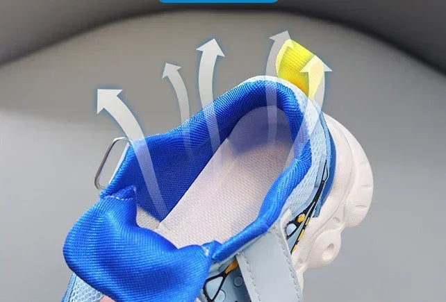 Zapatillas LED informales con bonitos dibujos para niños, zapatos para niñas, zapatos de iluminación transpirables de malla, zapato iluminado para bebés