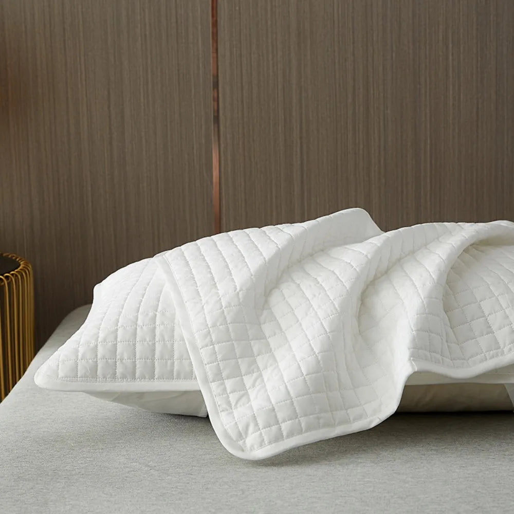 Funda de almohada de algodón, capa de aislamiento, funda de almohada de aceite para la cabeza, Protector antiácaros, almohada a prueba de sudor, protección central para el hogar