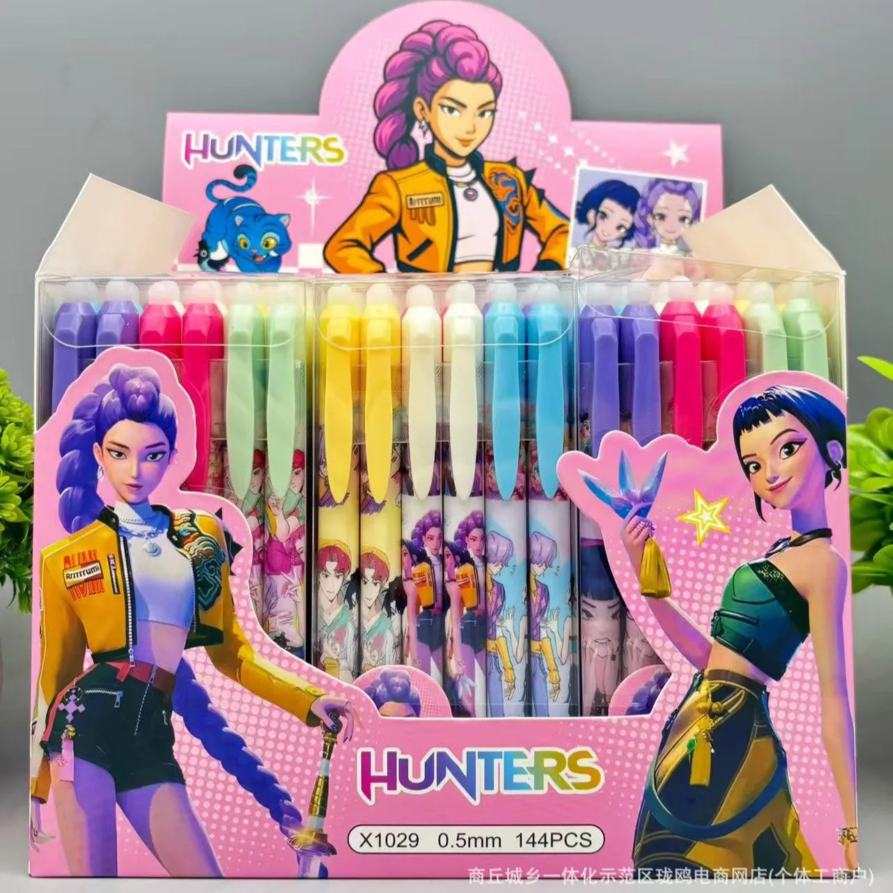 Bolígrafos Borrables Kpop Demon Hunter, Bolígrafos de Gel Kawaii Rumi Mira Zoey para Niños, Estudiantes, Material Escolar, Oficina, Escritura, Regalo de Cumpleaños