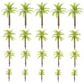 20 piezas Mini árboles modelo de palma de coco 3/4, 5/5,5/7cm plástico Artificial selva Diorama edificio ferrocarril DIY Micro juguetes de diseño