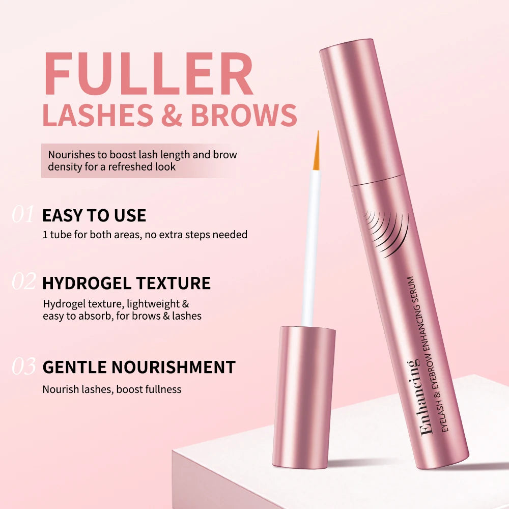 Suero potenciador de cejas, ingredientes naturales nutritivos para pestañas más largas, más gruesas y más abundantes, maquillaje de ojos, cosméticos