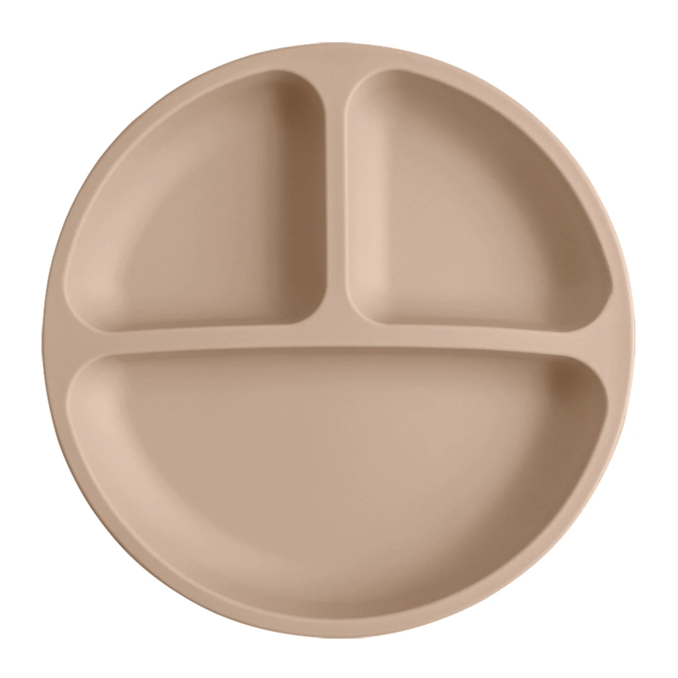 Plato de comedor de silicona con ventosa para bebé, platos sin BPA para niños, vajilla de entrenamiento con succión para niños, cuencos de alimentación para niños, cosas para bebés, 1 Uds.
