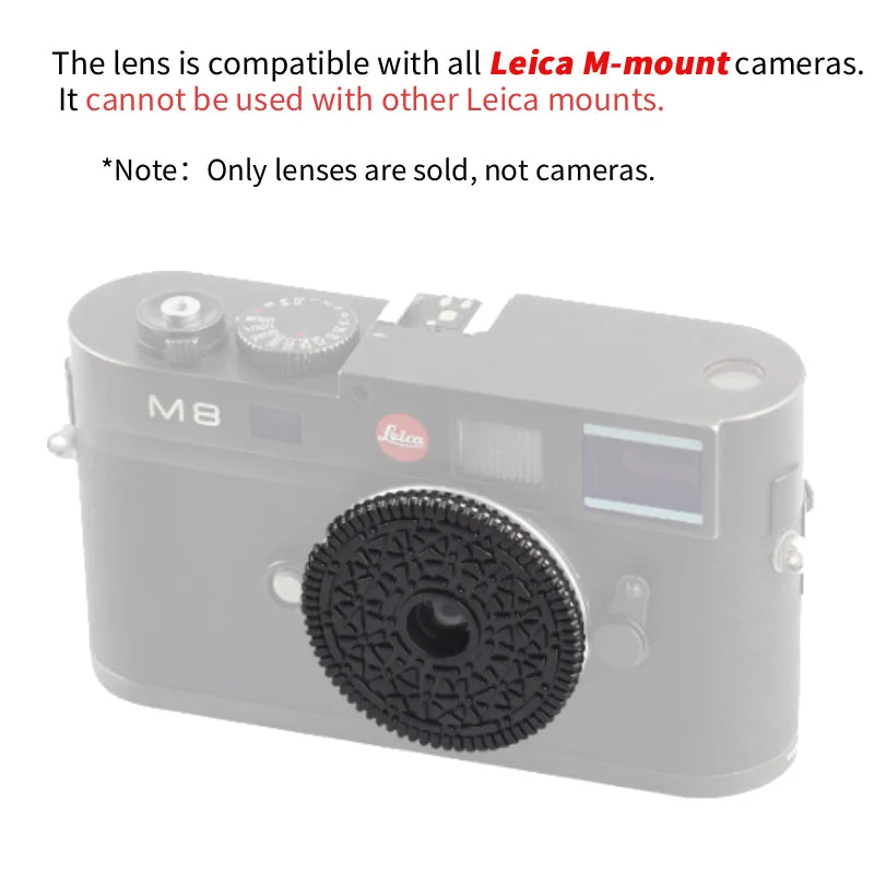 Lente tipo panqueque de enfoque libre F10 de 32mm para Sony E Mount/para Nikon Z-Mount/para cámaras sin espejo Fuji X-Mount/EF-M/M43 Mount Series