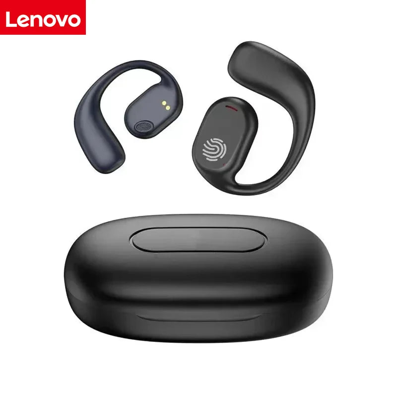 Auriculares Lenovo de conducción ósea, auriculares inalámbricos deportivos con Bluetooth 5,3, HiFi 9D, estéreo, resistentes al agua, TWS, Control táctil, cancelación de ruido