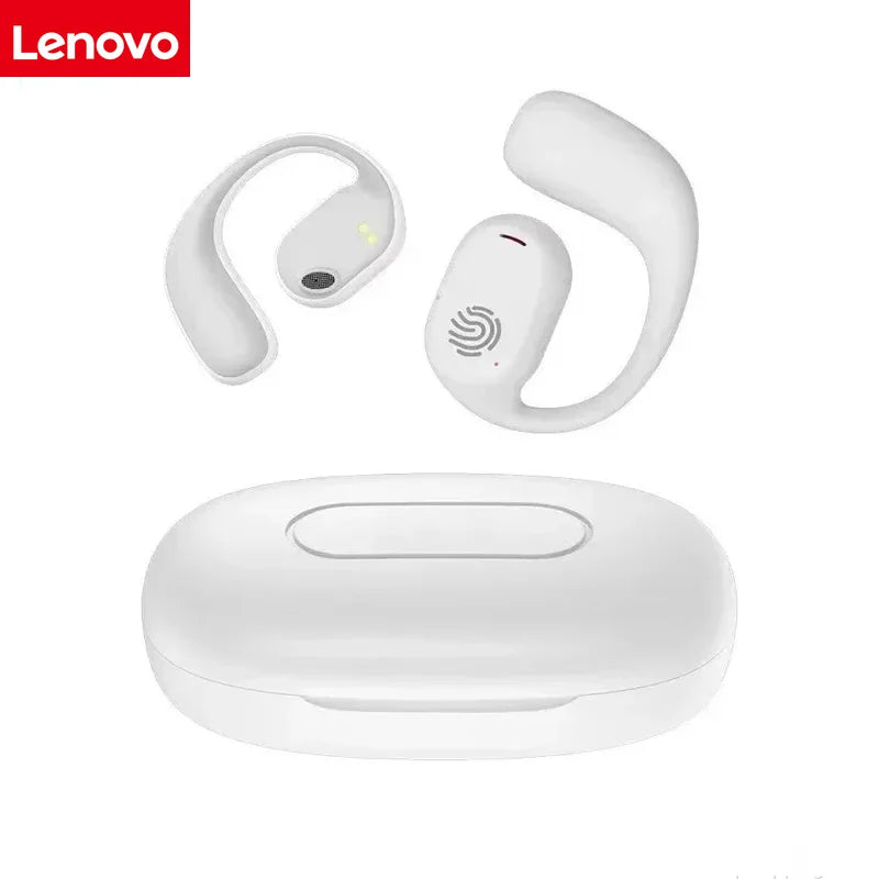 Auriculares Lenovo de conducción ósea, auriculares inalámbricos deportivos con Bluetooth 5,3, HiFi 9D, estéreo, resistentes al agua, TWS, Control táctil, cancelación de ruido