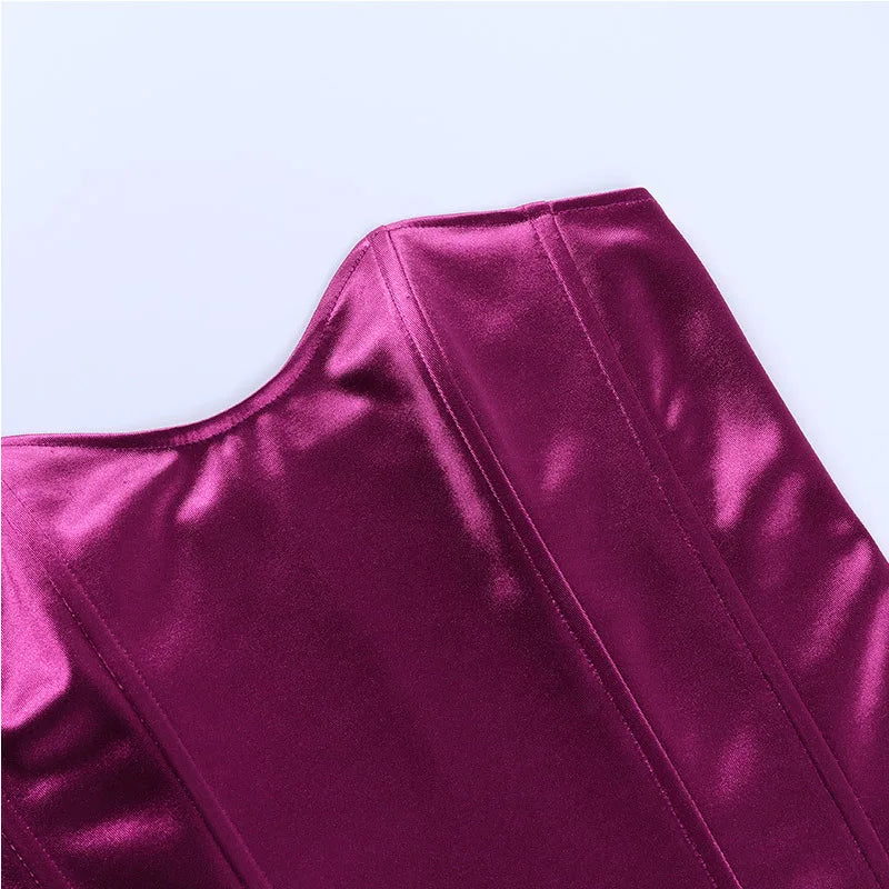 Tops de tubo sexis para mujer, Top liso sin mangas ajustado con corsé recortado, chaleco informal elegante sin tirantes para mujer 2024