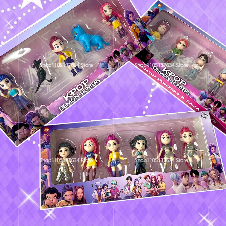 2026 Hot Kpop Devil Hunter Rumi Zoe Mira anime colección de personajes de cloruro de polivinílico baratijas de escritorio regalo para niños