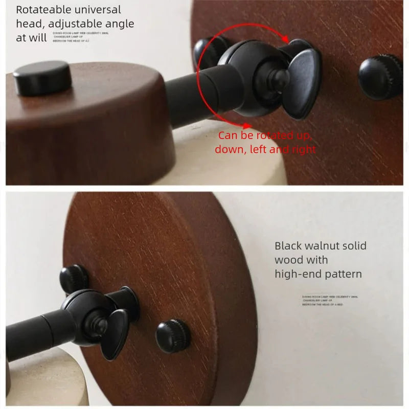 Lámpara de pared para cabecera de dormitorio wabi-sabi de estilo japonés con piedra de cueva amarilla, estudio retro en familia, lámpara de pared giratoria con interruptor para