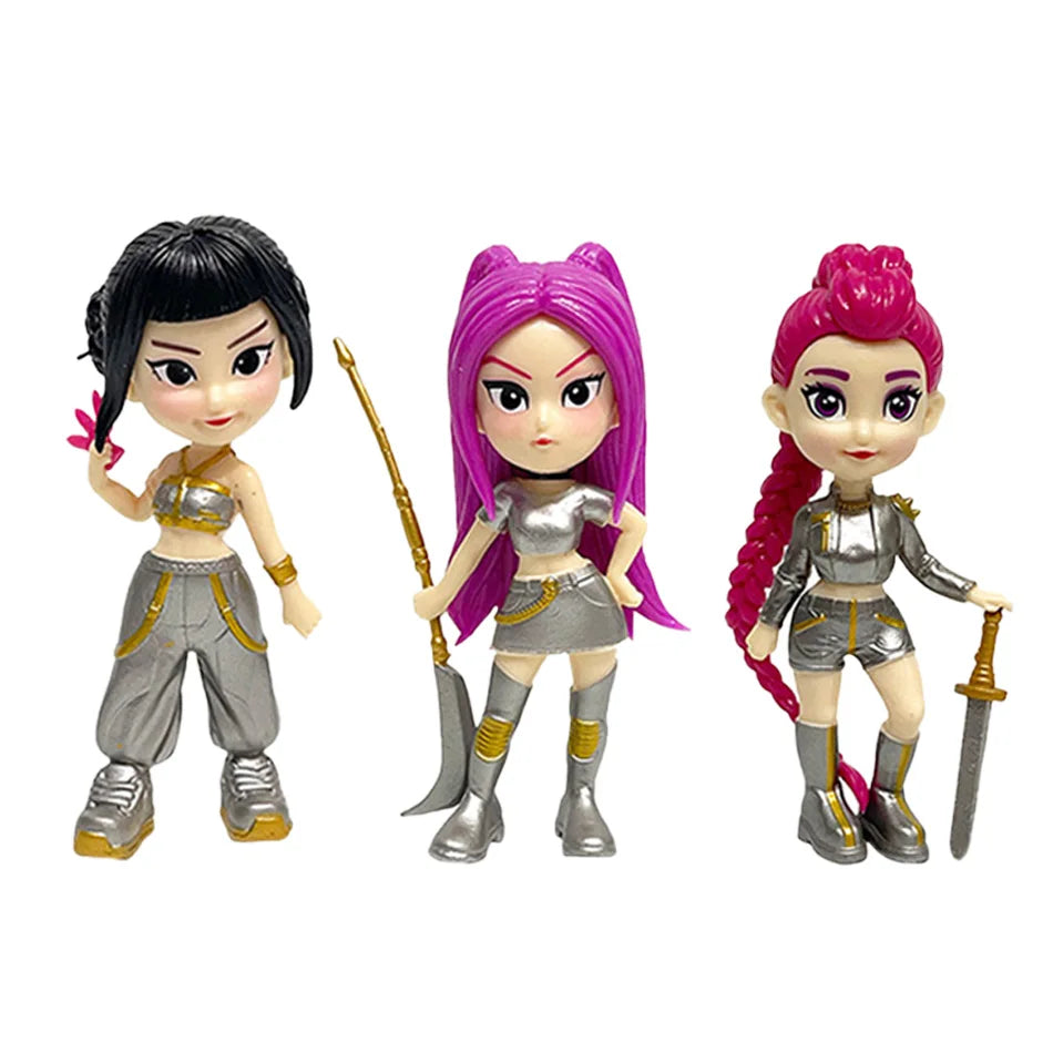 2026 Llaveros de Muñeca Derpy de Anime, Película, Kpop, Devil Hunter Girls, Impresos en 3D, y Figuras de Acción de Tigre Adorables, Colección de Juguetes, Regalos de Navidad
