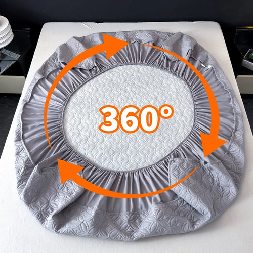 1 pieza de sábana ajustable de lujo, ultrasuave, cómoda e impermeable, y funda de colchón gruesa (funda de almohada no incluida), juego de ropa de cama de color liso, funda de colchón todo incluido, agradable para la piel