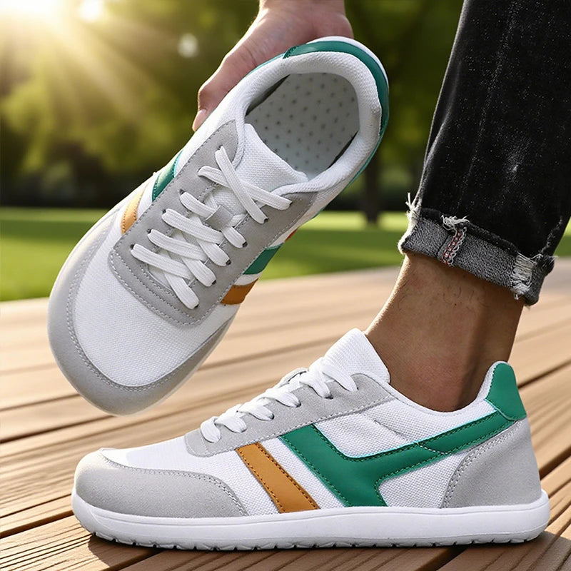Tenis De Hombre con punta ancha, zapatos descalzos, minimalistas, transpirables, cómodos, para caminar al aire libre, deportivos, informales, azules, 2025