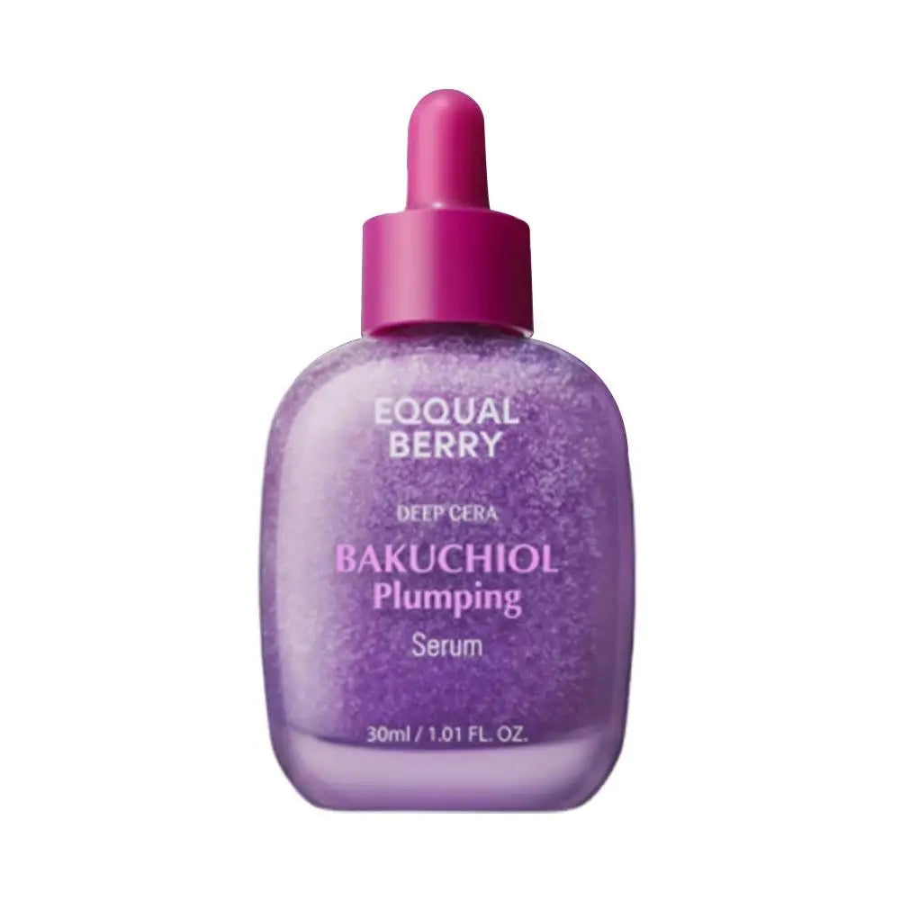 Eqqual Berry-esencia reafirmante para reducir los poros, suero iluminador de vitamina, suero rellenador de Bakuchiol, cuidado de la piel