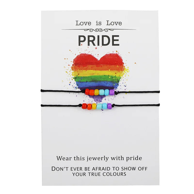 Pulsera de pareja para mujer, cadena de cuerda trenzada hecha a mano, corazón de madre e hija, pulseras con dijes, regalo de joyería de hermana de la amistad de la suerte