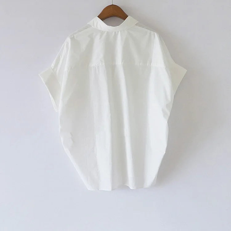 Camisetas de verano para mujer, blusa Vintage Sexy, camisa de manga corta fruncida de gasa, camisetas con volantes, camisetas informales holgadas
