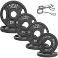 Placa de peso Fitvids de hierro fundido de 2 pulgadas para entrenamiento de fuerza y levantamiento de pesas en varios tamaños, equipo de gimnasio duradero para