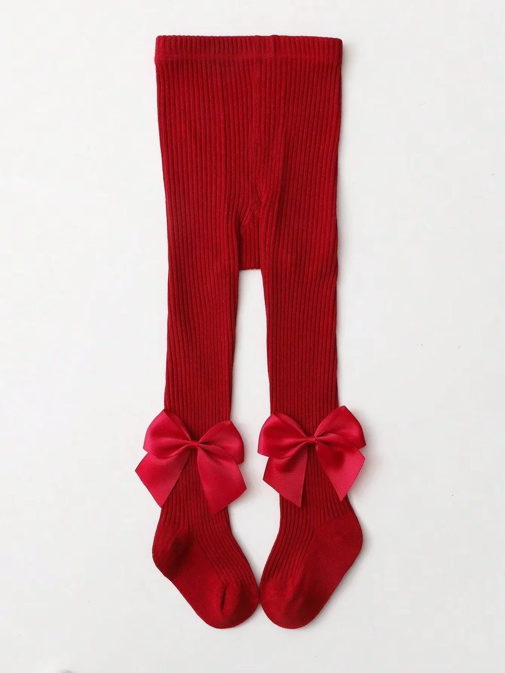 Medias para niños de 0 a 16 años con lazos laterales, lindas mallas de punto a rayas para niñas, medias suaves, pantalones antideslizantes para niños pequeños