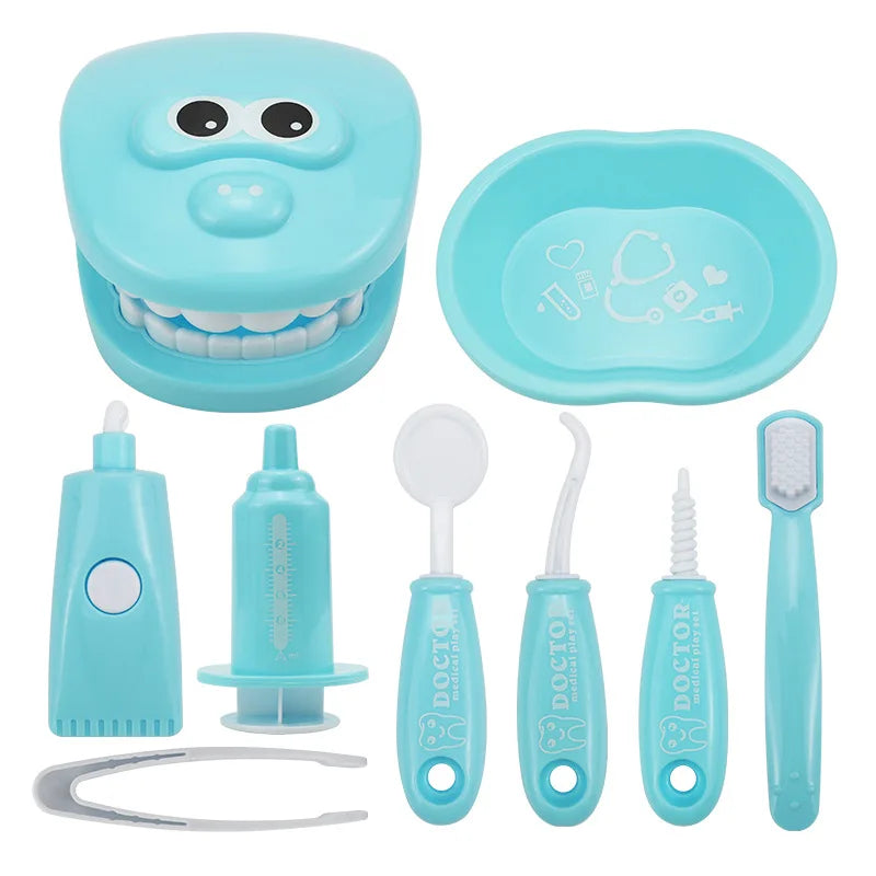 Juguetes Montessori para niños, interacción entre padres e hijos para niñas y niños, modelo de control de dientes, juego de rol para médicos, juguete de aprendizaje para bebés y niños