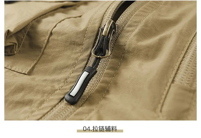 Chaqueta de caza para acampar, chaleco de trabajo para hombre, cortavientos táctico, talla grande, Golf, sin mangas, pesca, abrigo impermeable, chaleco de verano