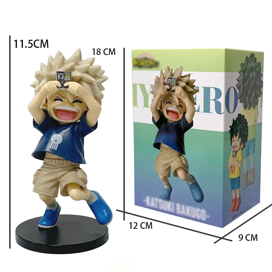 Nuevo My Hero Academia (MHA): Tomura Shigaraki / Izuku Midoriya / Katsuki Bakugo Linda figura de PVC Chibi |   Modelo de juguete coleccionable