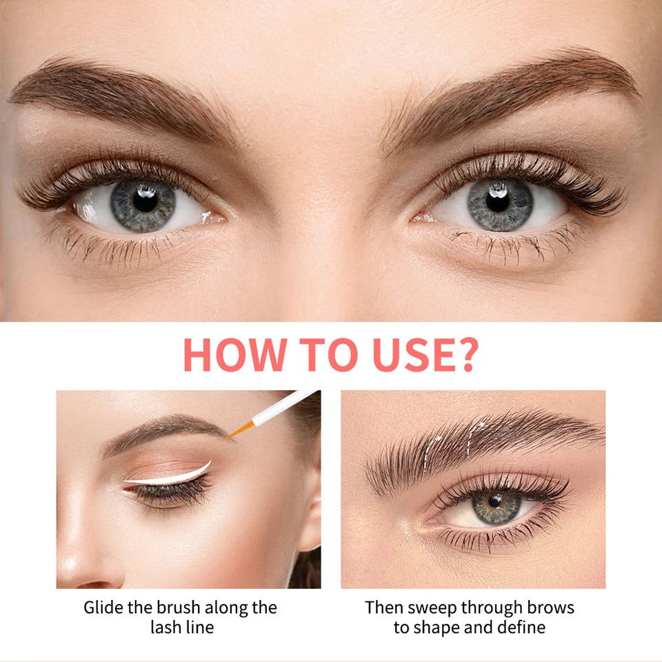 Suero potenciador de cejas, ingredientes naturales nutritivos para pestañas más largas, más gruesas y más abundantes, maquillaje de ojos, cosméticos
