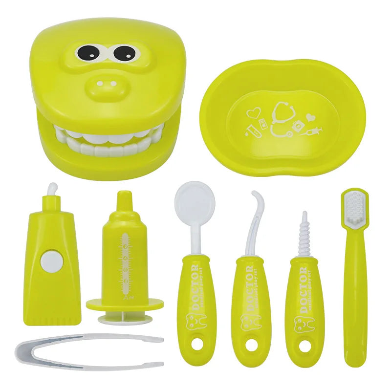 Juguetes Montessori para niños, interacción entre padres e hijos para niñas y niños, modelo de control de dientes, juego de rol para médicos, juguete de aprendizaje para bebés y niños