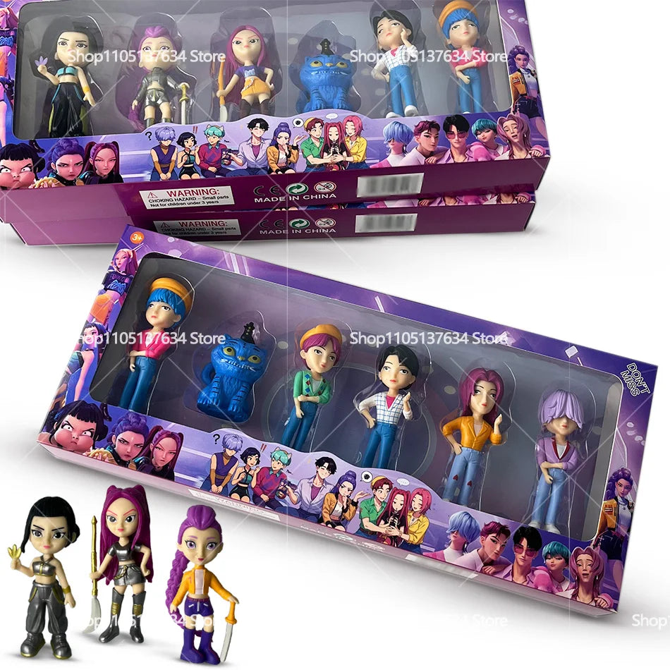 2026NEW Kpop Devil Hunter Rumi Zoe Mira anime colección de personajes de cloruro de polivinílico baratijas de escritorio regalo de Año Nuevo para niños