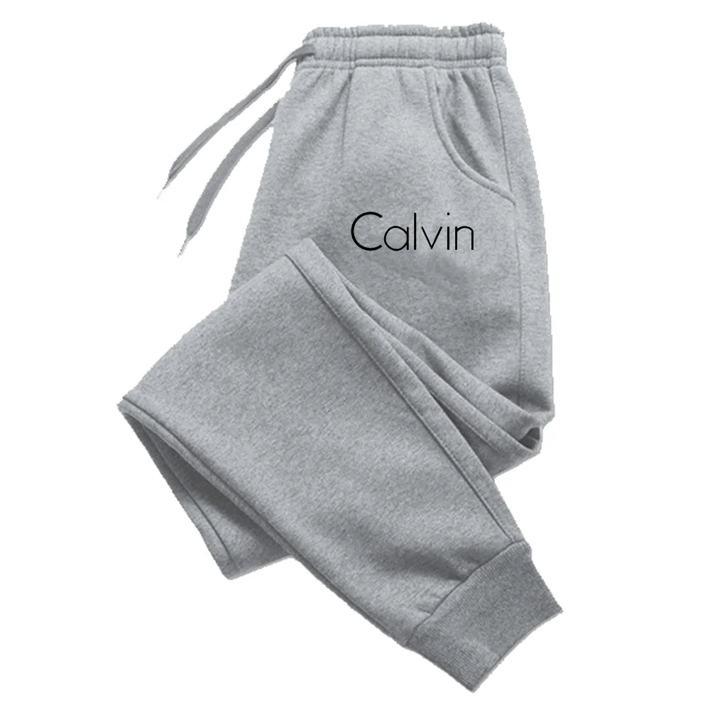 Pantalones deportivos informales estampados para correr para hombre y mujer, pantalones largos con cordón de otoño, pantalones de chándal sólidos para Fitness, ropa de gimnasio Unisex