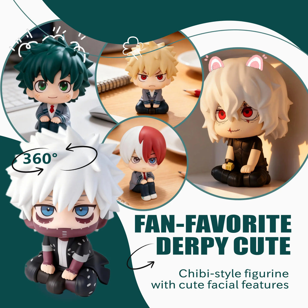 Nuevo My Hero Academia (MHA): Tomura Shigaraki / Izuku Midoriya / Katsuki Bakugo Linda figura de PVC Chibi |   Modelo de juguete coleccionable