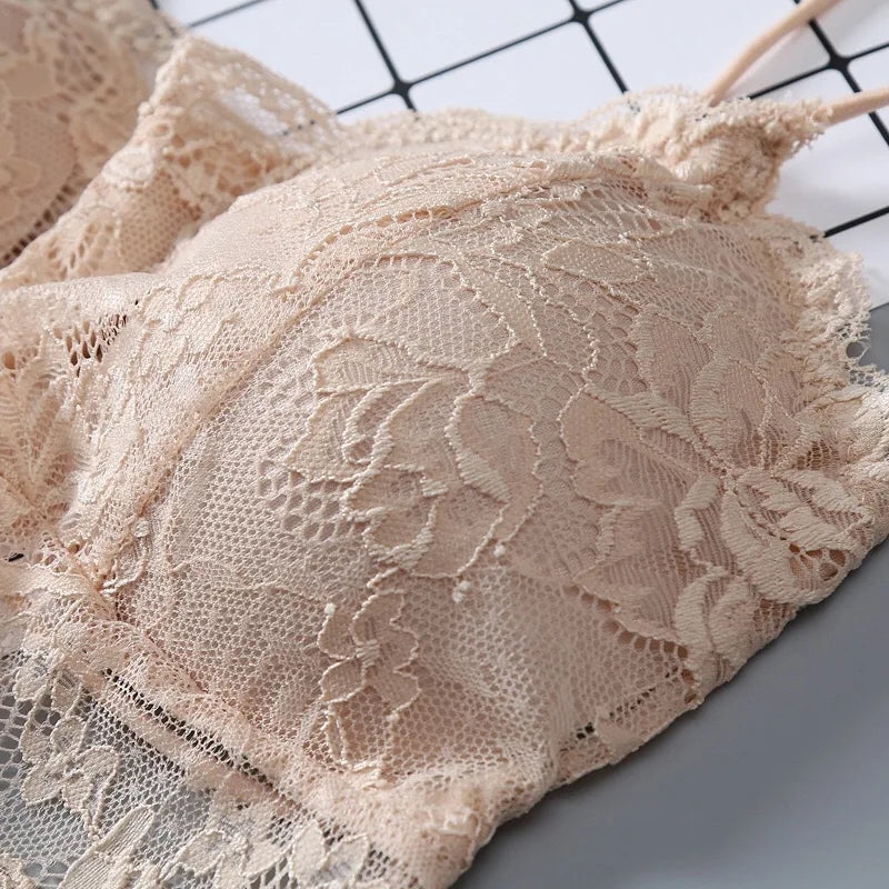 Top Sexy de encaje de verano para mujer, Tops sólidos sin mangas, Bralette sin relleno, sujetador, corpiño con cremallera en la espalda, camiseta sin mangas para discoteca, lencería de talla libre
