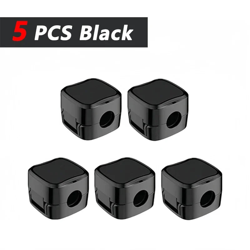 Clips para cables magnéticos Soporte para cables ajustable |   Organizador adhesivo debajo del escritorio Mgmt para mesita de noche de escritorio de pared de coche de oficina en casa