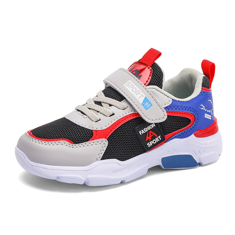 Zapatos deportivos para niños, zapatos deportivos informales transpirables de malla de moda, zapatos para correr ligeros, cómodos