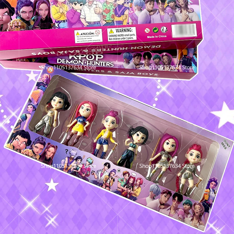 2026 Hot Kpop Devil Hunter Rumi Zoe Mira anime colección de personajes de cloruro de polivinílico baratijas de escritorio regalo para niños