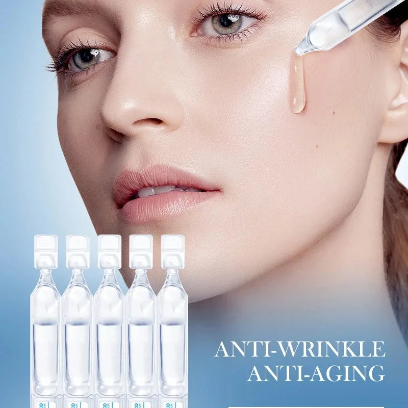 Suero facial de ácido hialurónico, antienvejecimiento, nutritivo profundo, colágeno de fullereno, esencia para arrugas, blanqueamiento, cuidado de la piel
